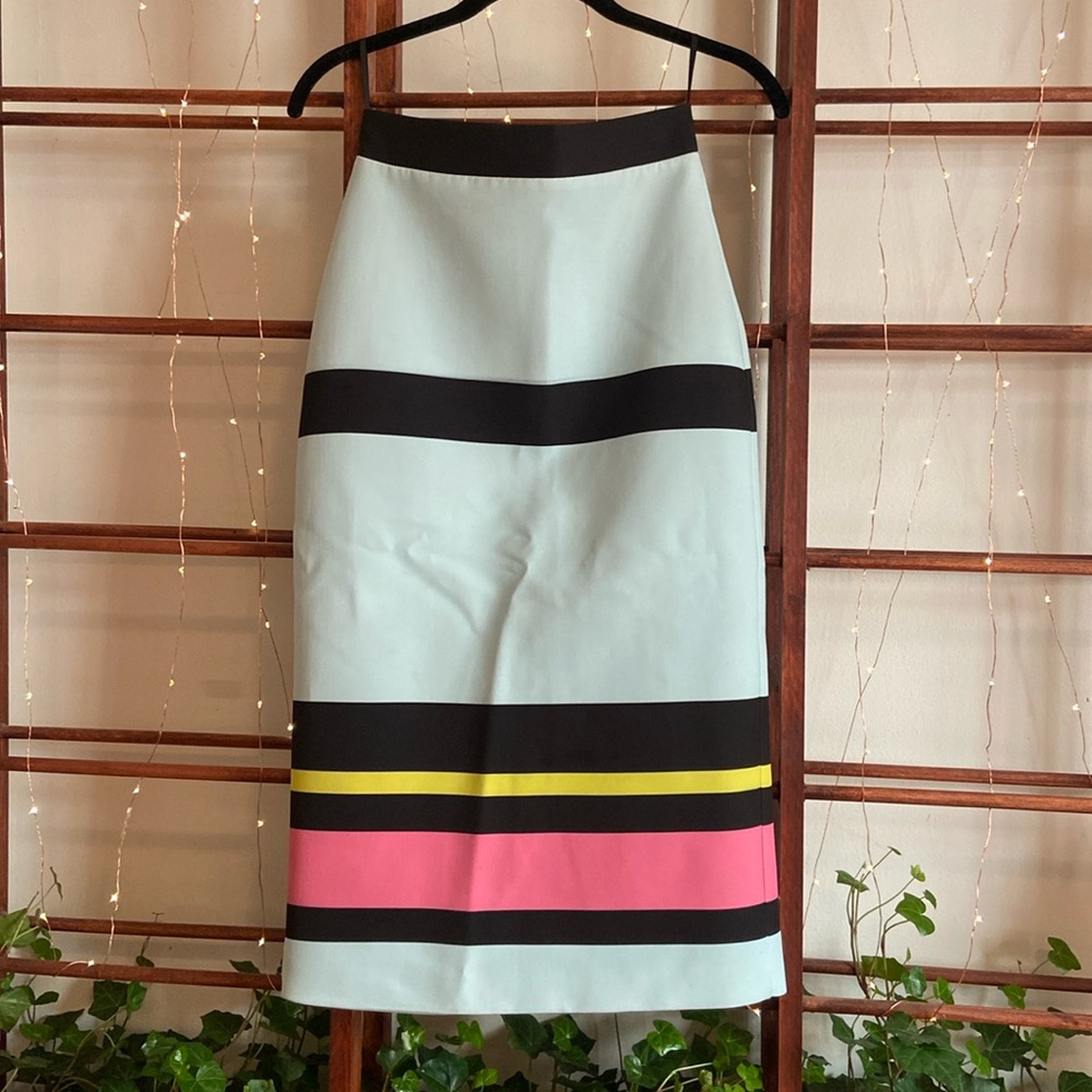 By Johnny AU size 8 / US size 4 Striped Pencil Skirt
